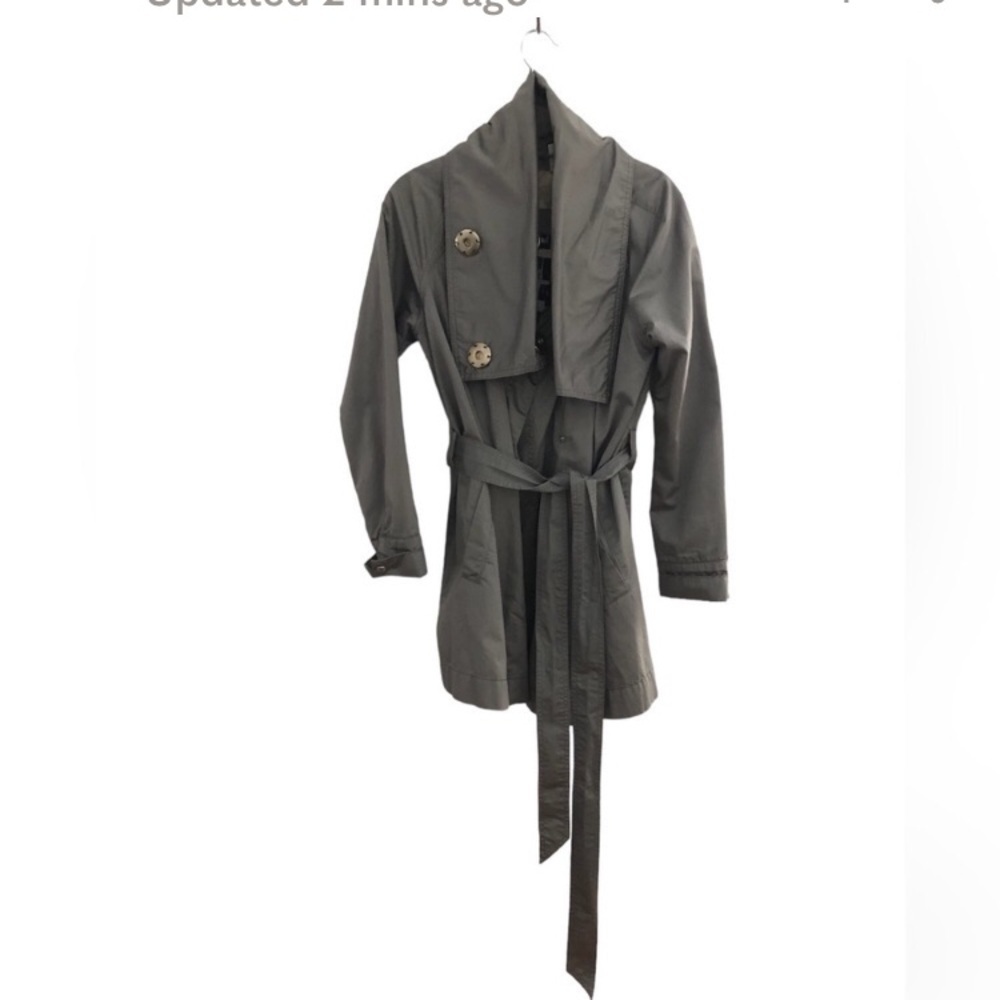 TED BAKER Belted Wrap Jacket Size Medium (3) Trench Coat